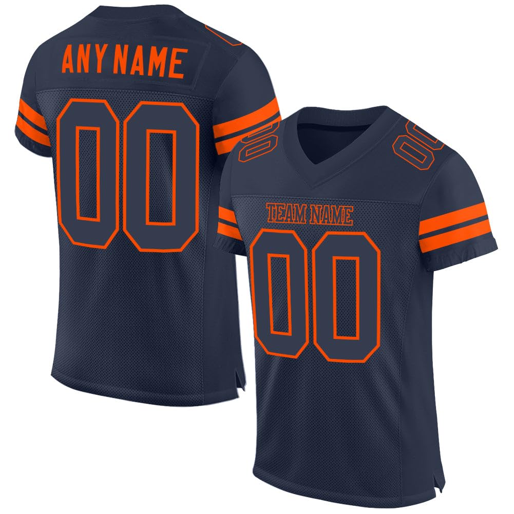 Custom Personalized Football Practice Jerseys - Stitched Name & Number, Multiple Colors for Men, Women & Youth - Perfect for Training, Team Uniforms & Fan Gifts