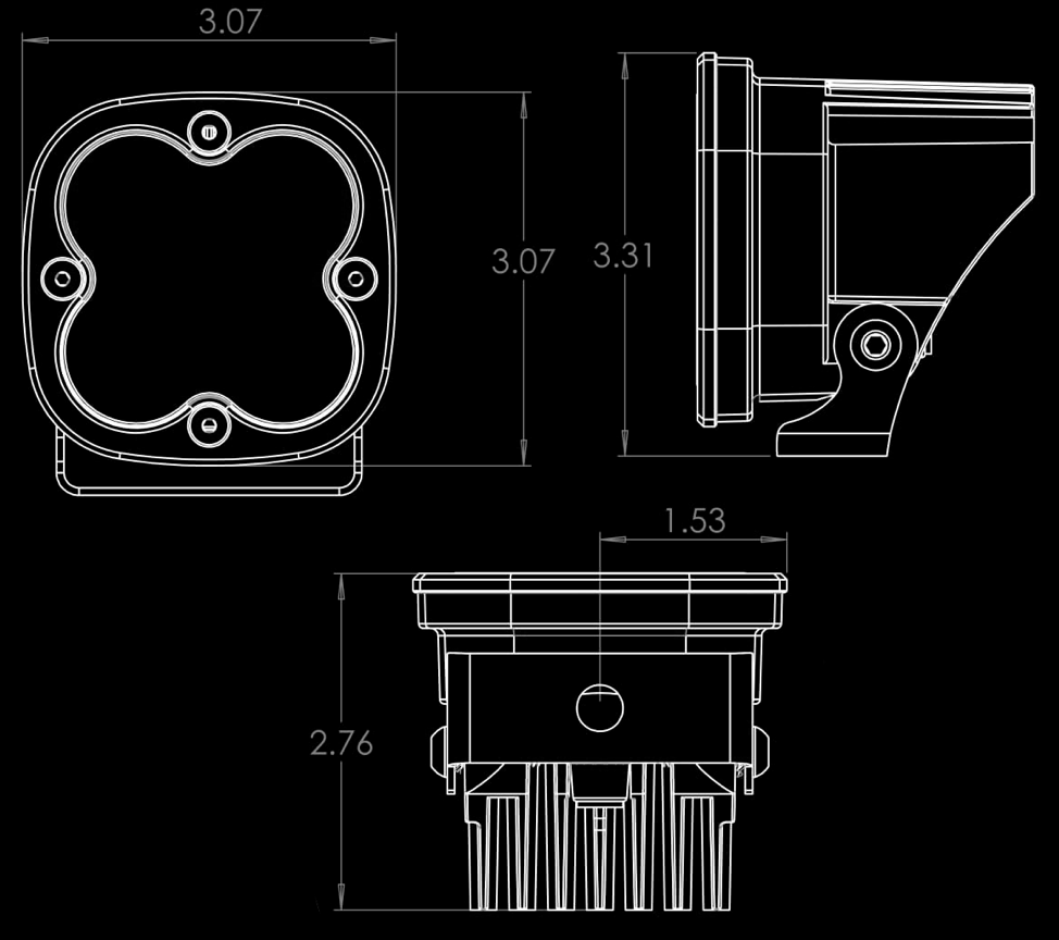 2005-2023 Toyota Tacoma Baja Designs SAE Fog Light Kit - High-Performance LED Off-Road Lighting for Enhanced Visibility in Fog, Rain & Night Driving