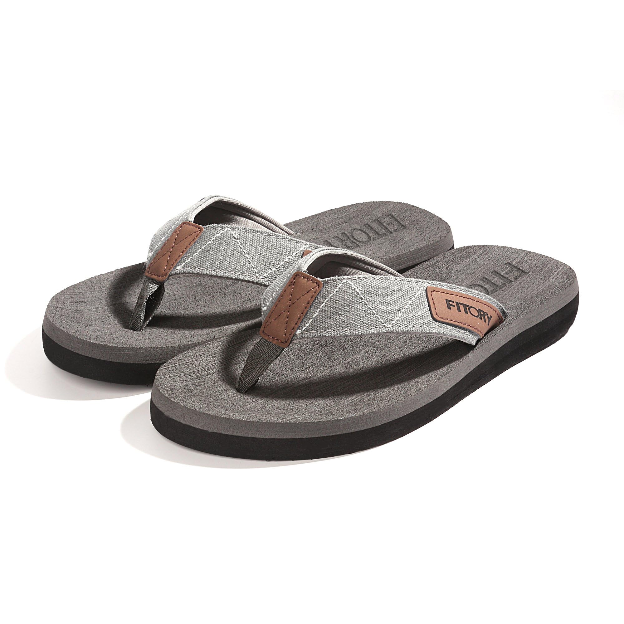 FITORY Men's Flip Flops - Comfortable Beach Sandals & Slippers for Summer - Size 6-15 - Perfect for Pool, Vacation, and Outdoor Activities