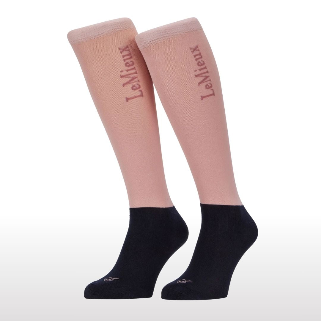 LeMieux Competition Socks for Equestrian Riding - 2 Pack Horse Show Socks - Breathable & Comfortable for Dressage, Jumping & Horseback Riding