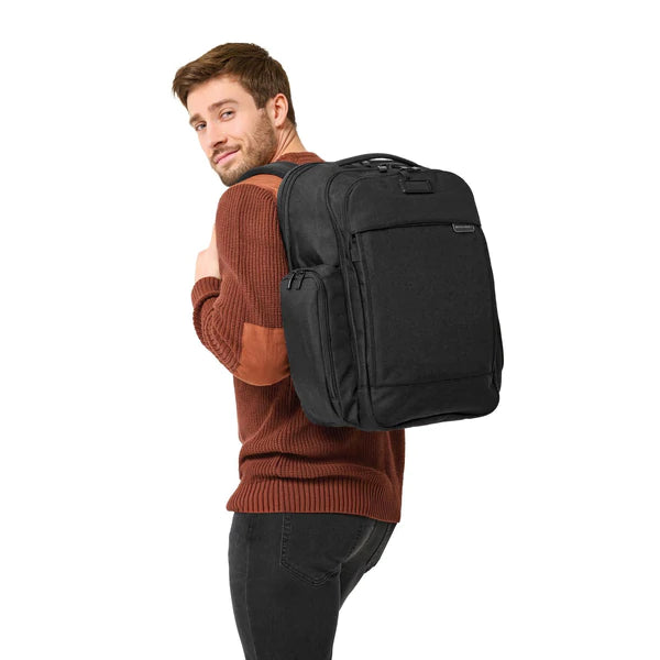 Briggs & Riley Baseline Traveler Backpack - Durable Laptop Backpack for Business & Travel - Perfect for Commuting, Work & Airplane Carry-On