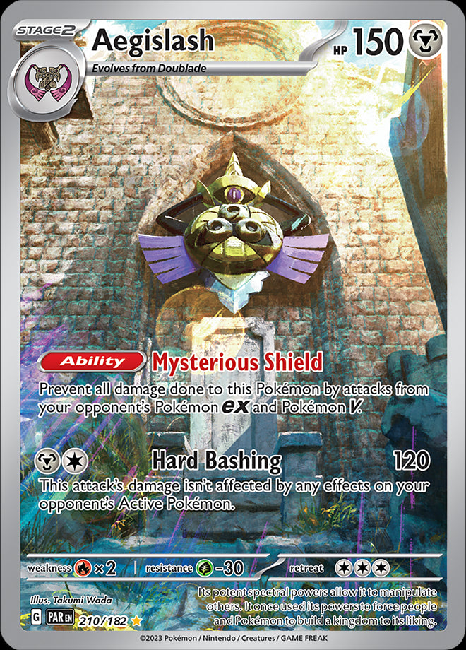 Pokemon TCG Aegislash 210/182 XY Fates Collide Holo Rare Card - Perfect for Collectors, Battles & Trading