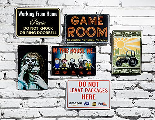 Working from Home Sign - Do Not Knock or Ring Doorbell - Essential Office Door Sign for Remote Workers 12