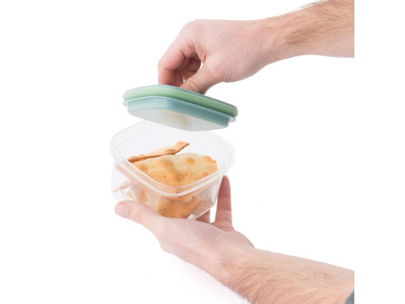 BergHOFF Leo 0.42 Qt (400ml) Airtight Food Storage Container with Smart Seal Lid - BPA-Free Plastic Kitchen Organizer for Dry Food, Spices & Leftovers | Perfect for Pantry, Fridge & Meal Prep