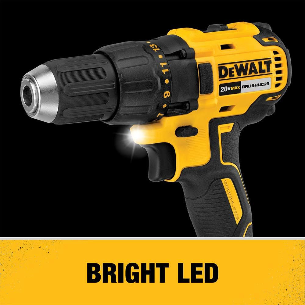 DEWALT 20V MAX* Cordless Drill and Impact Driver Combo Kit (DCK277C2) - Refurbished with Warranty - Power Tools for DIY Projects, Home Improvement & Professional Construction Work