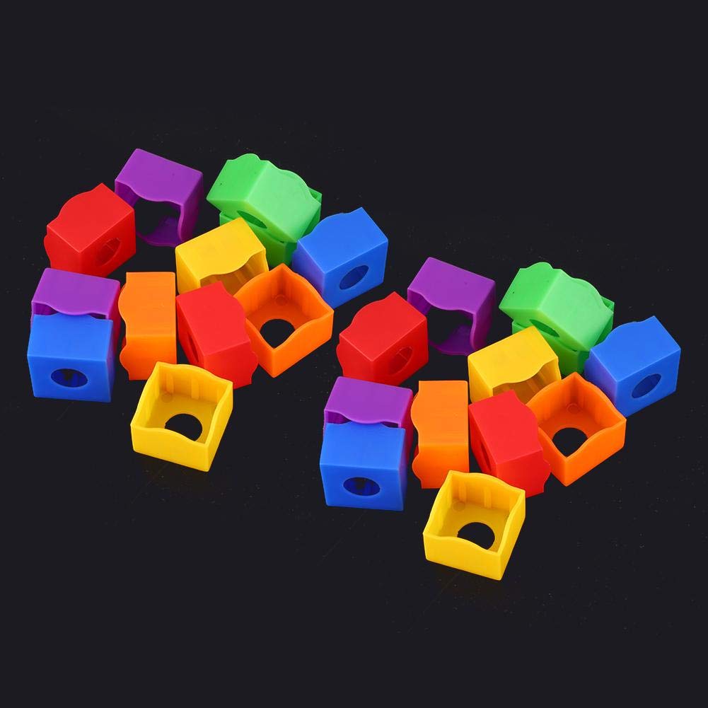 24PCS Plastic Billiard Chalk Holder - Portable Multi-Color Pool Cue Chalk Protective Cover Case - Snooker Player Accessories for Professional & Home Game Use