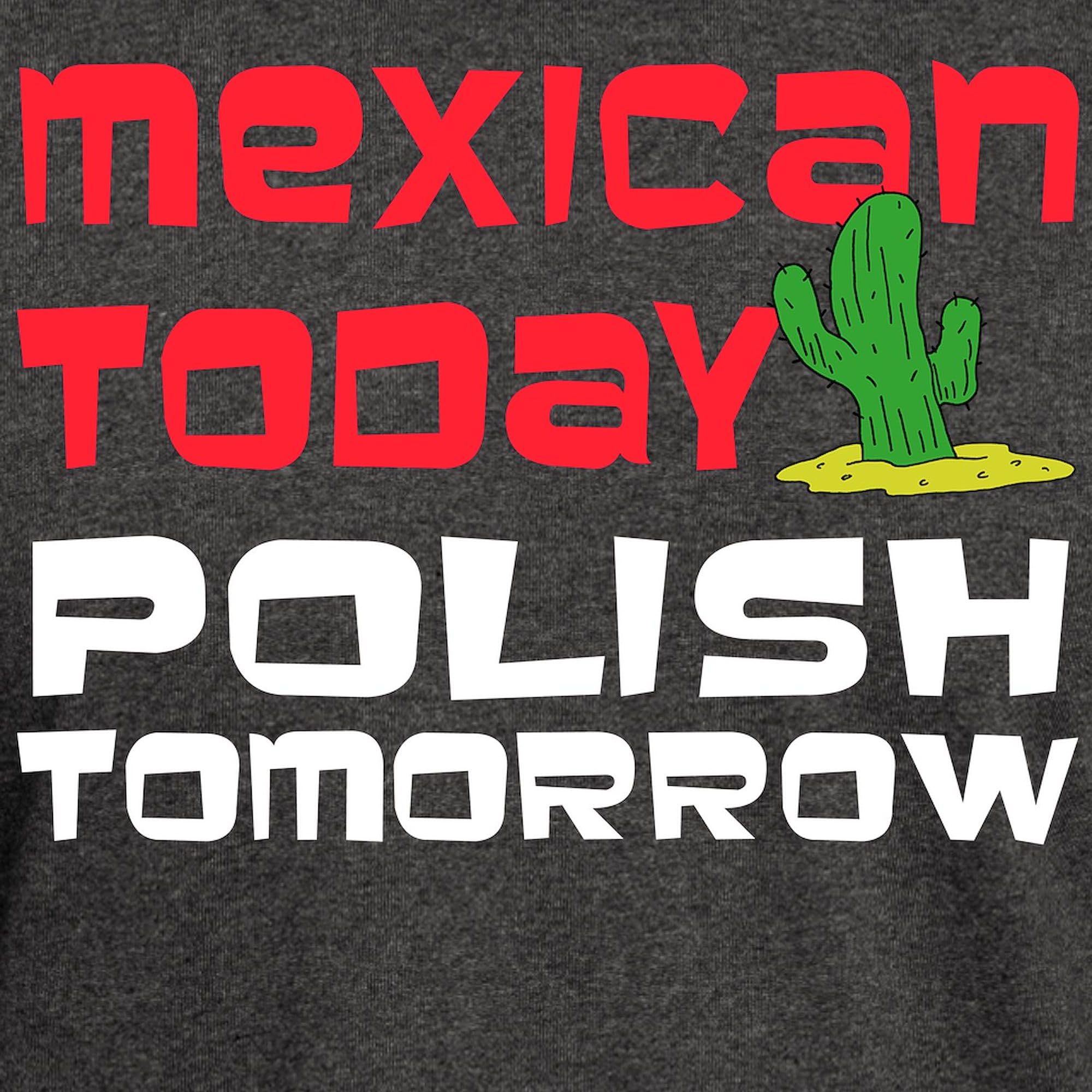 Mexican Polish Tomorrow Dark T-Shirt for Men | 100% Cotton Classic Graphic Tee | Casual Wear, Street Style & Gift Idea
