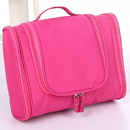 JEEVANRAM Waterproof Travel Cosmetic Bag - Makeup Organizer & Grooming Kit Storage with Hanging Hook for Men & Women (Multi-Color) | Perfect for Air Travel, Gym, Home Bathroom & Daily Essentials Organization