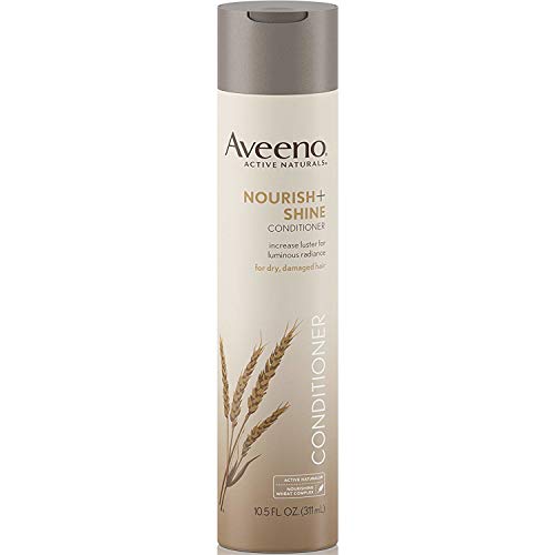 Aveeno Nourish + Shine Conditioner 10.5 oz 2-Pack | Sulfate-Free Hair Moisturizer for Dry, Damaged Hair | Daily Hydration & Shine Boost for All Hair Types