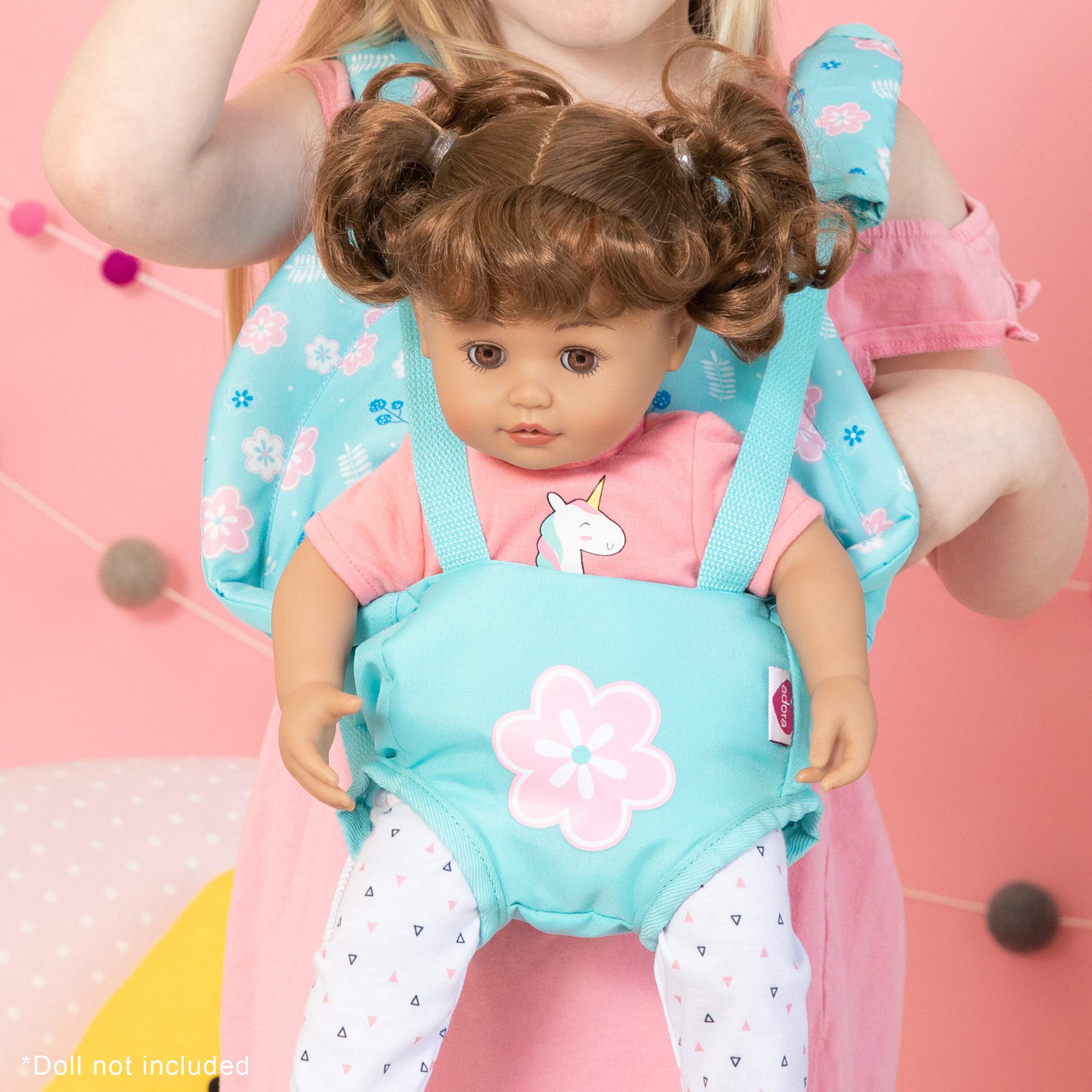 **ADORA Adjustable Baby Doll Carrier - Machine Washable, Fits 20