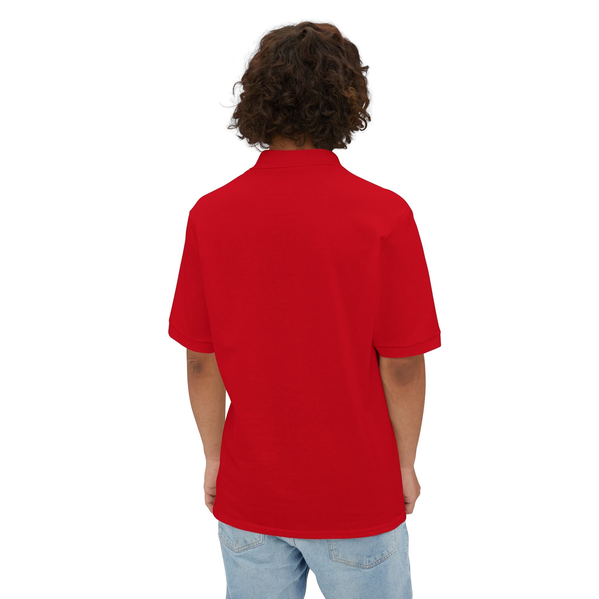 Atomic Defense Men's Performance Piqué Polo Shirt - Moisture Wicking, Breathable & Comfortable for Golf, Tennis & Casual Wear