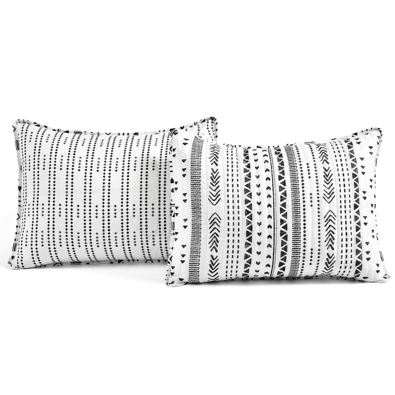 Hygge Stripe 3-Piece Quilt Set - Soft Bedding Comforter Cover for Queen Size Bed - Cozy Home Decor for Bedroom & Guest Room