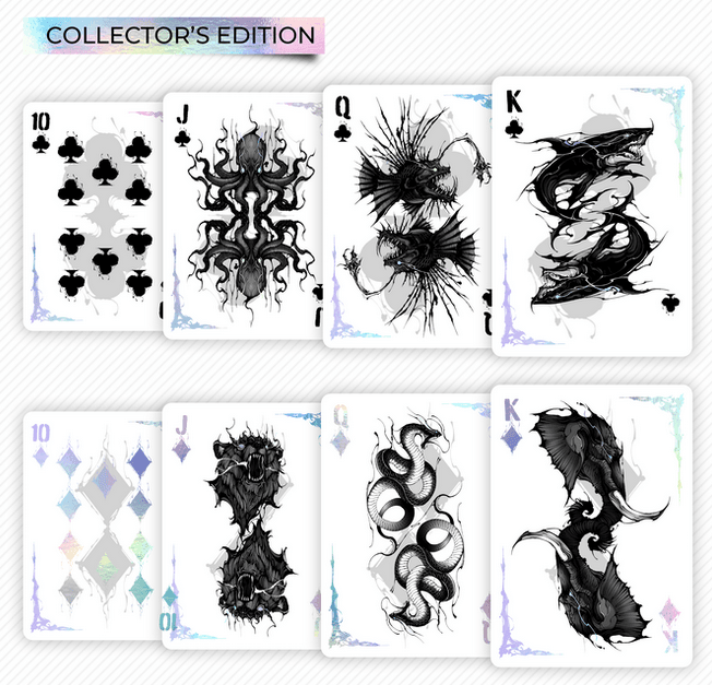 Premium Gilded Ink Beast Collector's Edition Playing Cards - Luxury Deck for Card Games, Magic Tricks & Poker Nights - Perfect Gift for Card Collectors and Game Enthusiasts