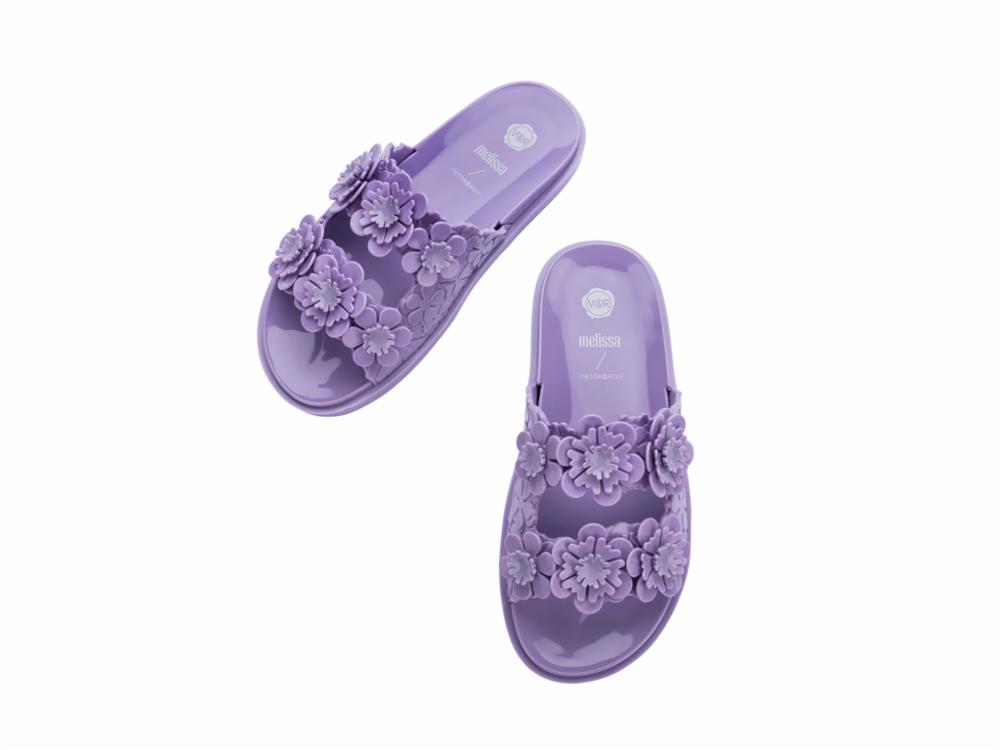 Melissa Women's 33512 Purple Mary Jane Shoes | Comfortable Vegan Leather Flats for Women | Perfect for Work, Casual Wear & Special Occasions