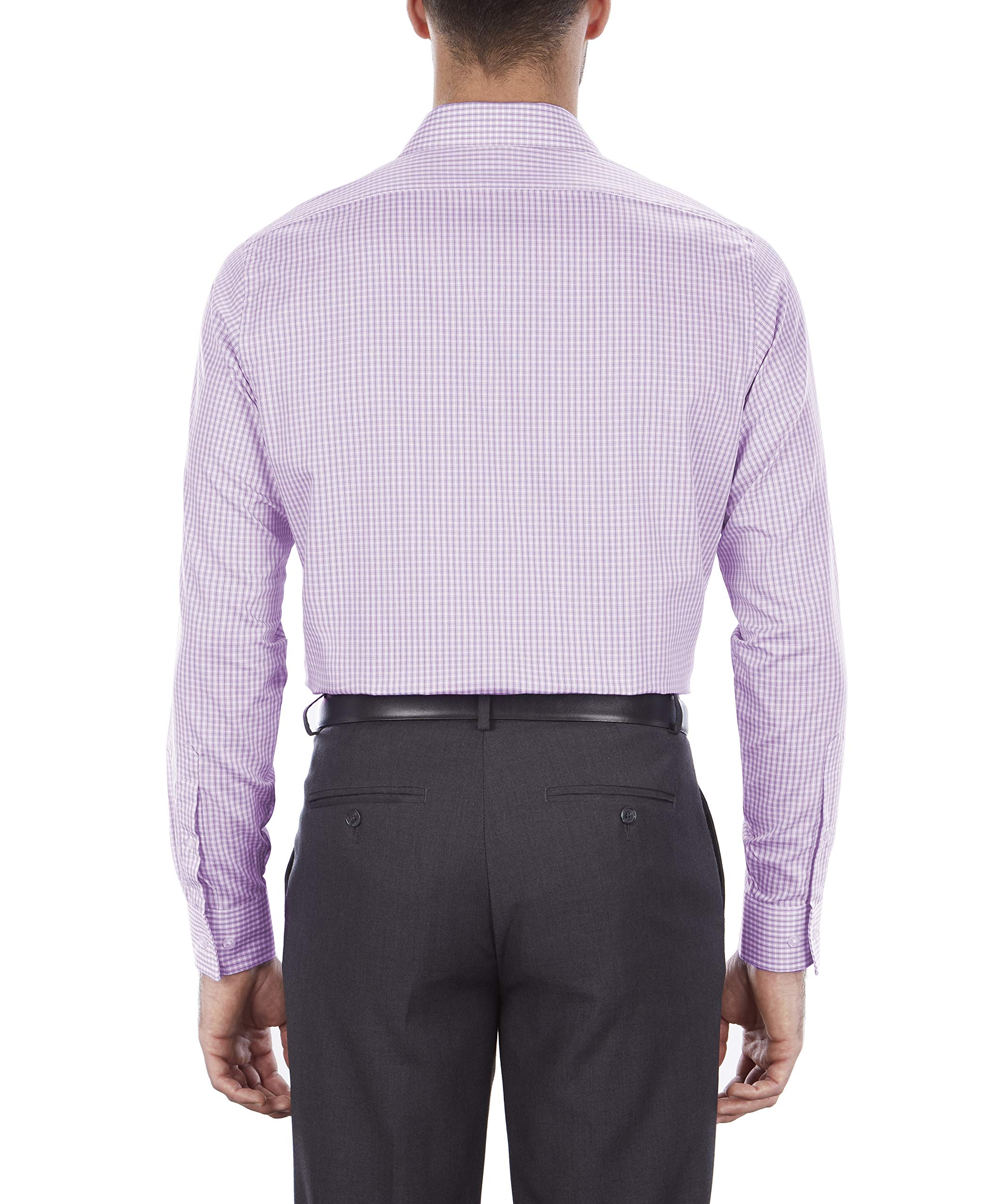 Van Heusen Men's Regular Fit Dress Shirt with Flex Collar - Classic Check Pattern for Business, Office & Formal Occasions