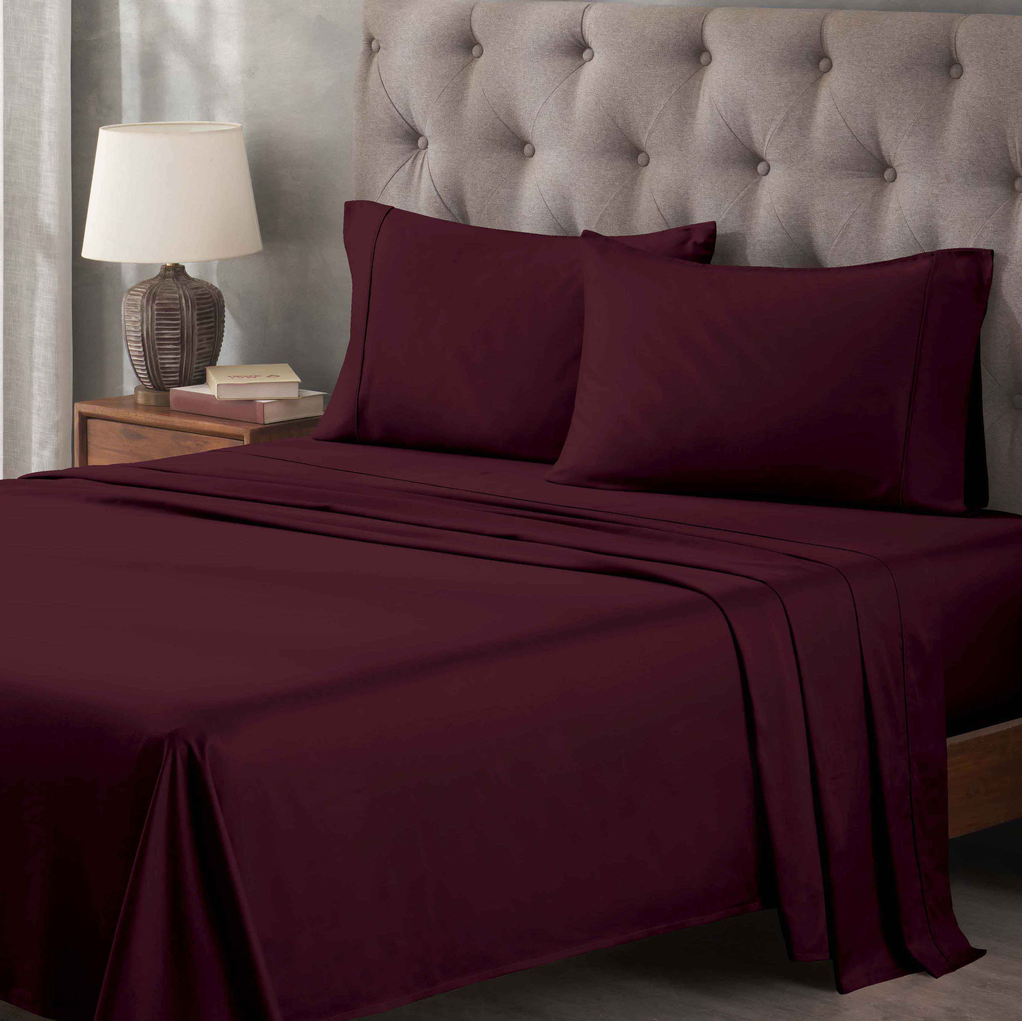 Premium 400 Thread Count Egyptian Cotton Bed Sheet Set - Soft, Breathable & Durable for Luxury Bedroom Comfort