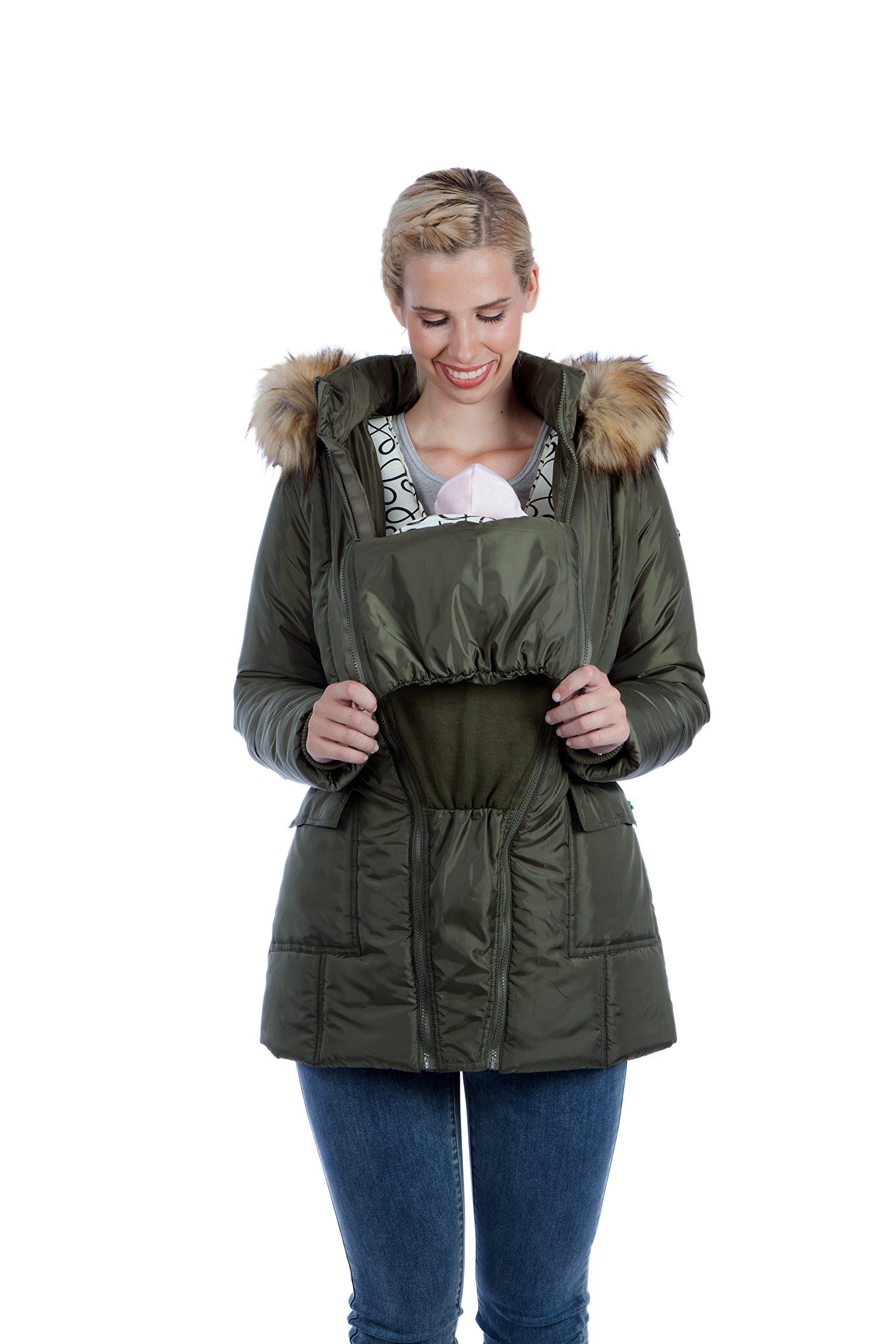 Maternity Jacket Quilted 3 in 1 Technology - Versatile Winter Coat for Pregnant Women, Perfect for Outdoor Adventures and Everyday Comfort