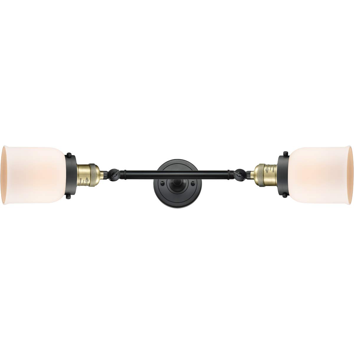 Vintage Dimmable LED Bathroom Light Fixture - 2 Lights, Black Antique Brass, Energy Efficient for Bathroom Vanity, Powder Room or Hallway Lighting