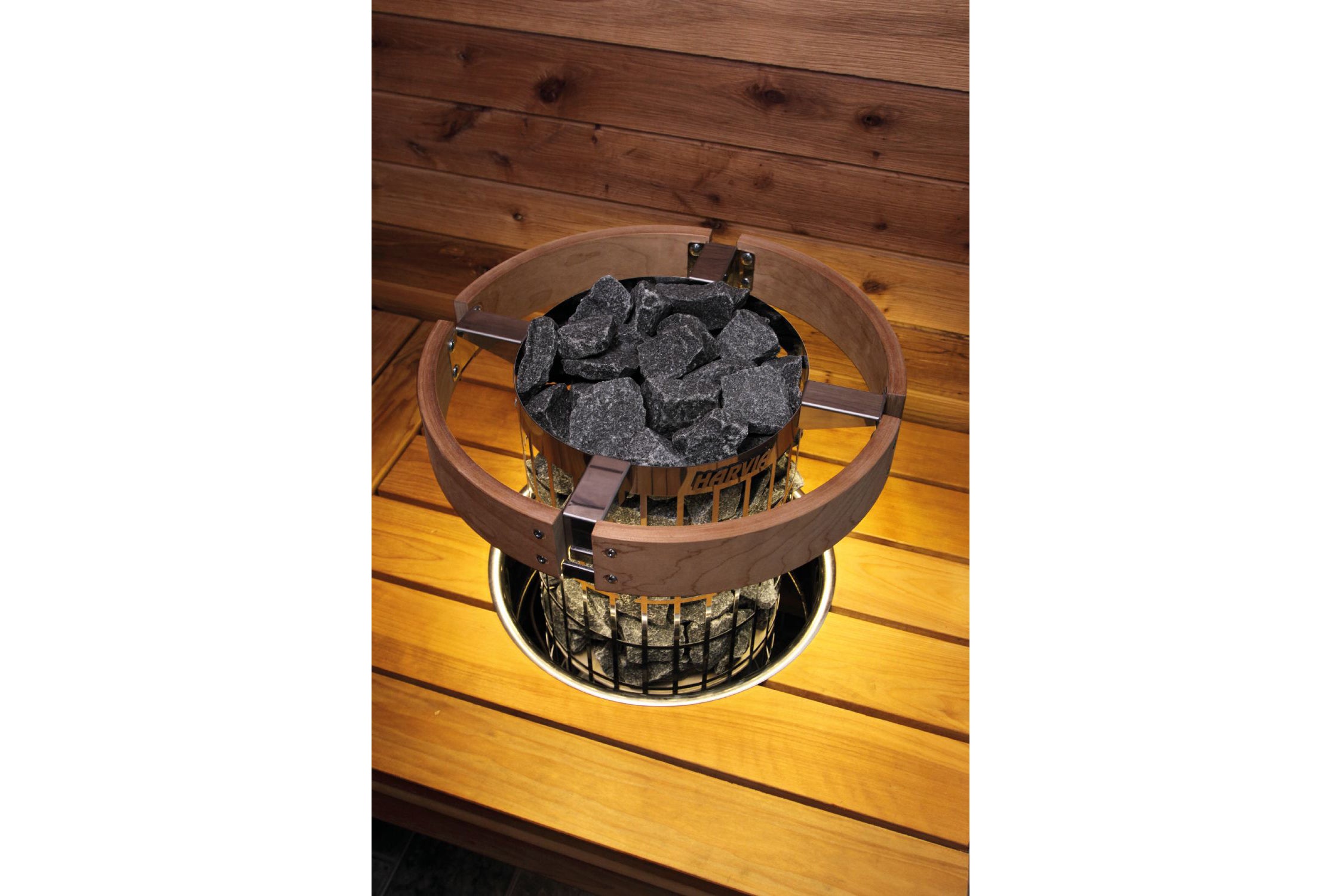 Harvia Cilindro Illuminated Safety Railing for Saunas - 7kW & 9kW Models - Durable & Stylish Sauna Accessory for Home & Commercial Use