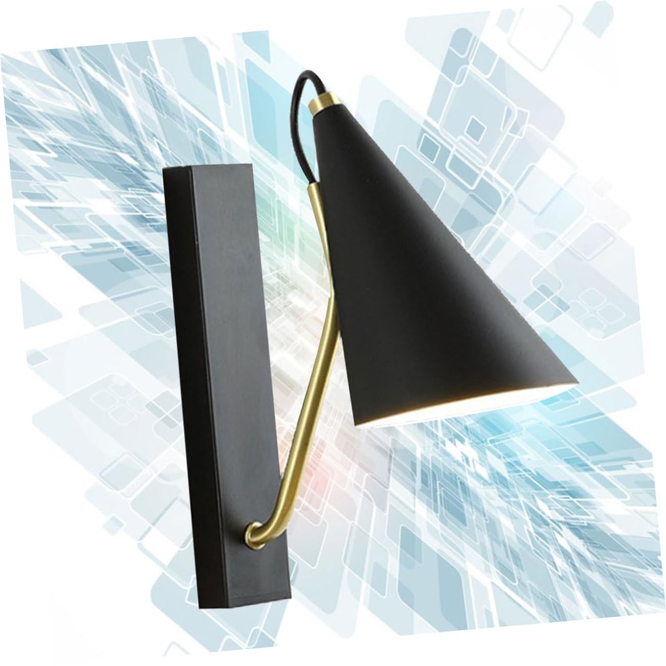 Housoutil 2 Pack Indoor Wall Sconces - Black Iron Art Decorative Wall Lights Without Bulb, Nordic Style for Living Room, Bedroom, Office, and Hallway Lighting Decor