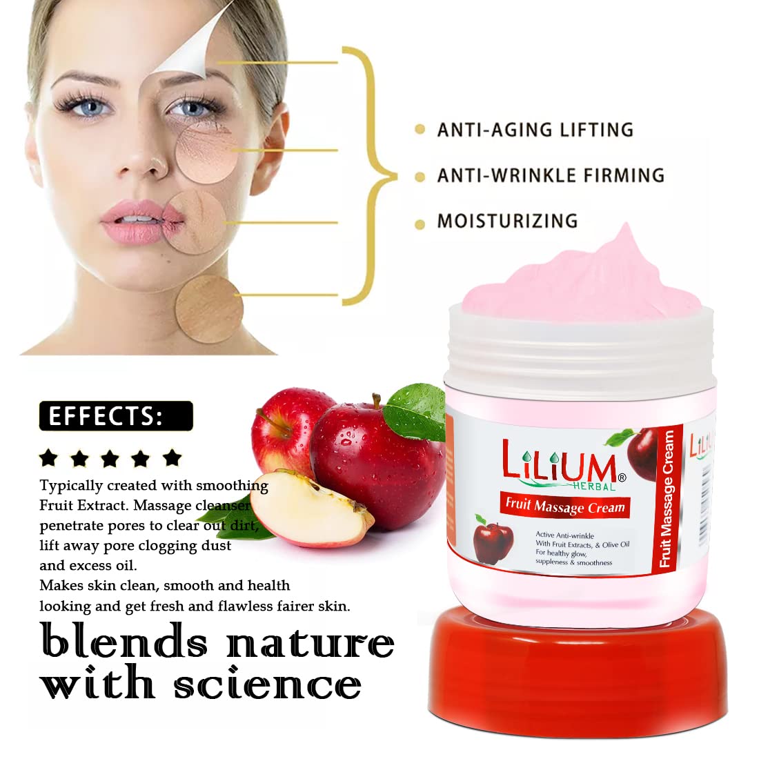 Lilium Fruit Facial Kit with Papaya Cleansing Milk - 2500gm | Soothing Moisturizer for Balanced Skin | Reduces Dark Spots & Acne with Natural Fruit Extracts | Promotes Healthy Glowing Skin for Men & Women | Perfect for Daily Skincare Routine & Spa Treatments