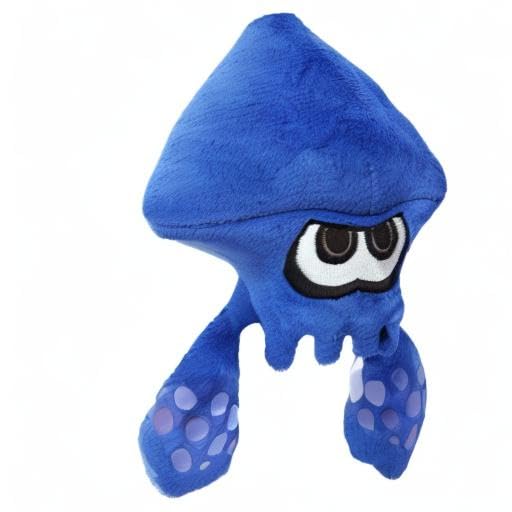 Official Nintendo Splatoon Squid Plush Toy - Soft Blue Inkling Character Stuffed Animal for Kids & Collectors | Perfect for Gaming Decor, Birthday Gifts & Anime Fans