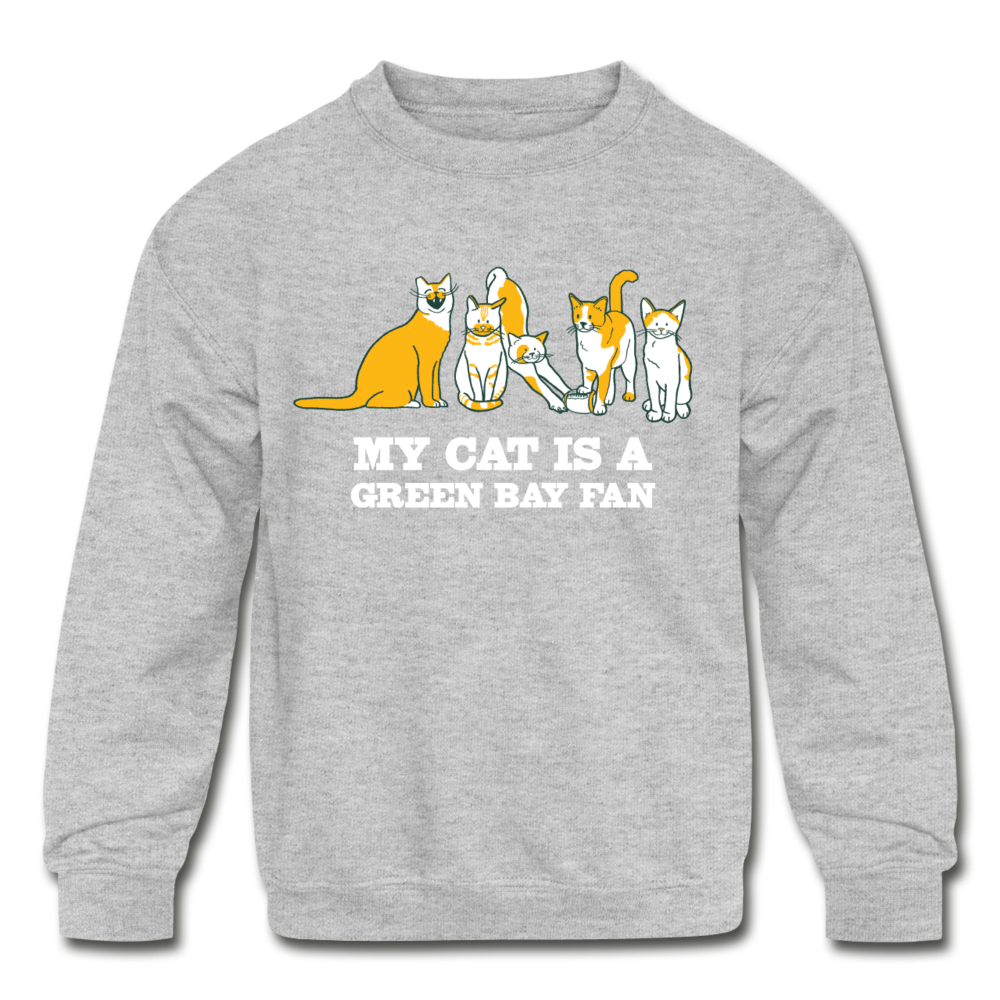 Cat Lover Kids' Crewneck Sweatshirt - Cute Cat Graphic Hoodie for Boys & Girls - Soft Cotton Pullover for School, Playdates & Family Outings