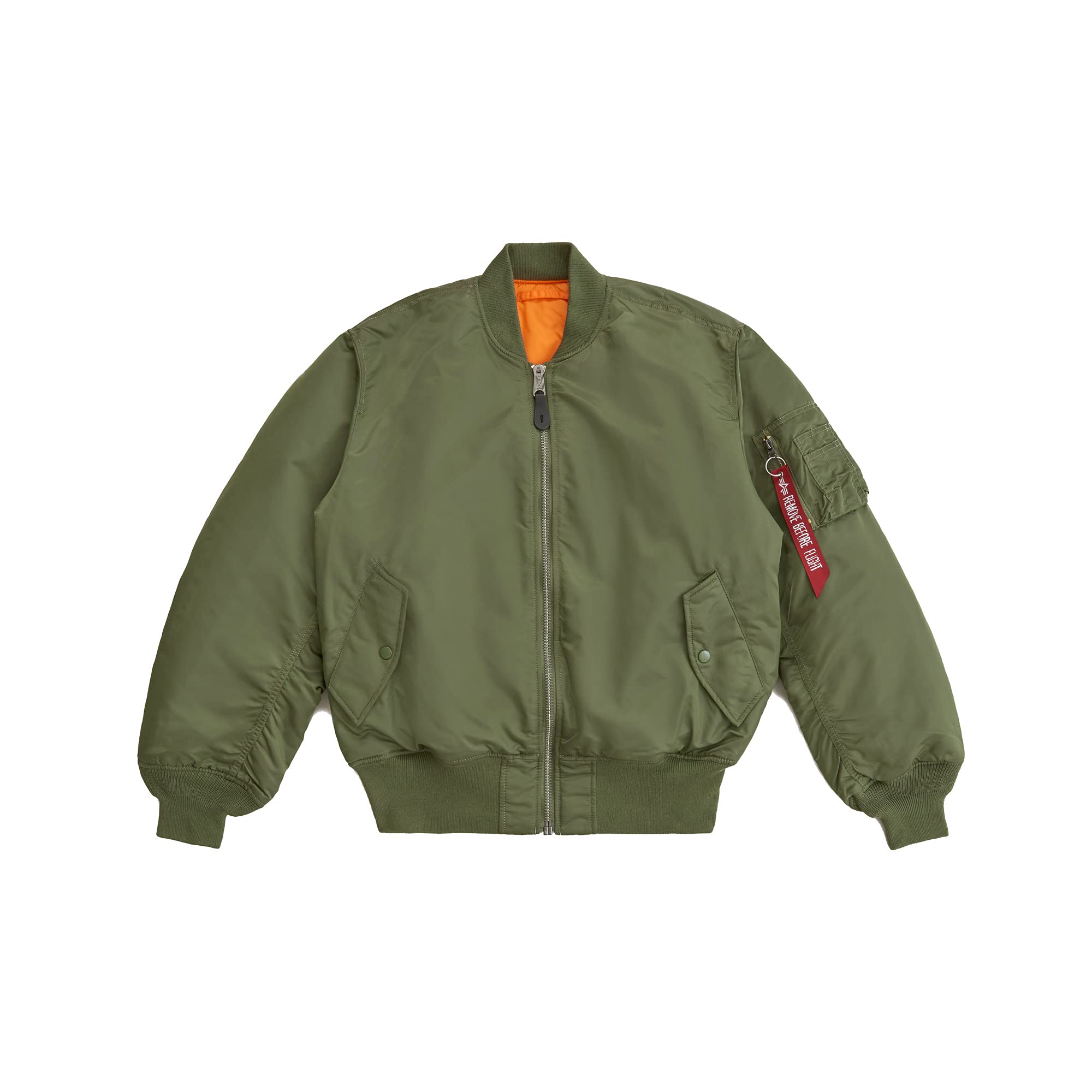 Alpha Industries MA-1 Bomber Jacket - Men's Military Flight Jacket with Water Repellent Nylon - Perfect for Aviation Enthusiasts & Streetwear Fashion