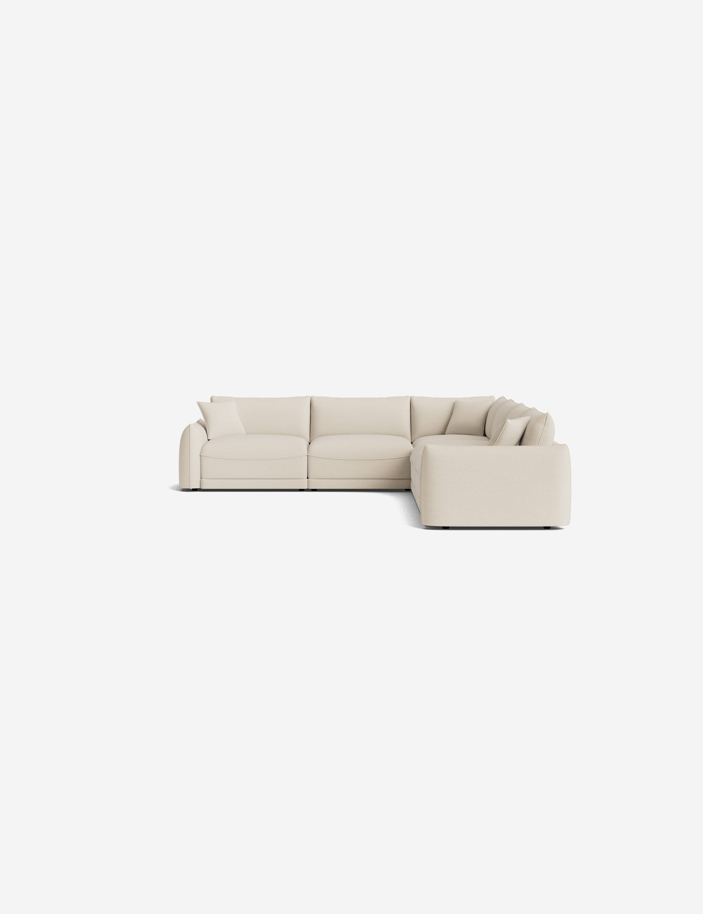 Balmer Modular Corner Sectional Sofa - Modern L-Shaped Couch with Reversible Chaise, Soft Fabric Upholstery for Living Room, Family Room & Home Theater Comfortable Seating