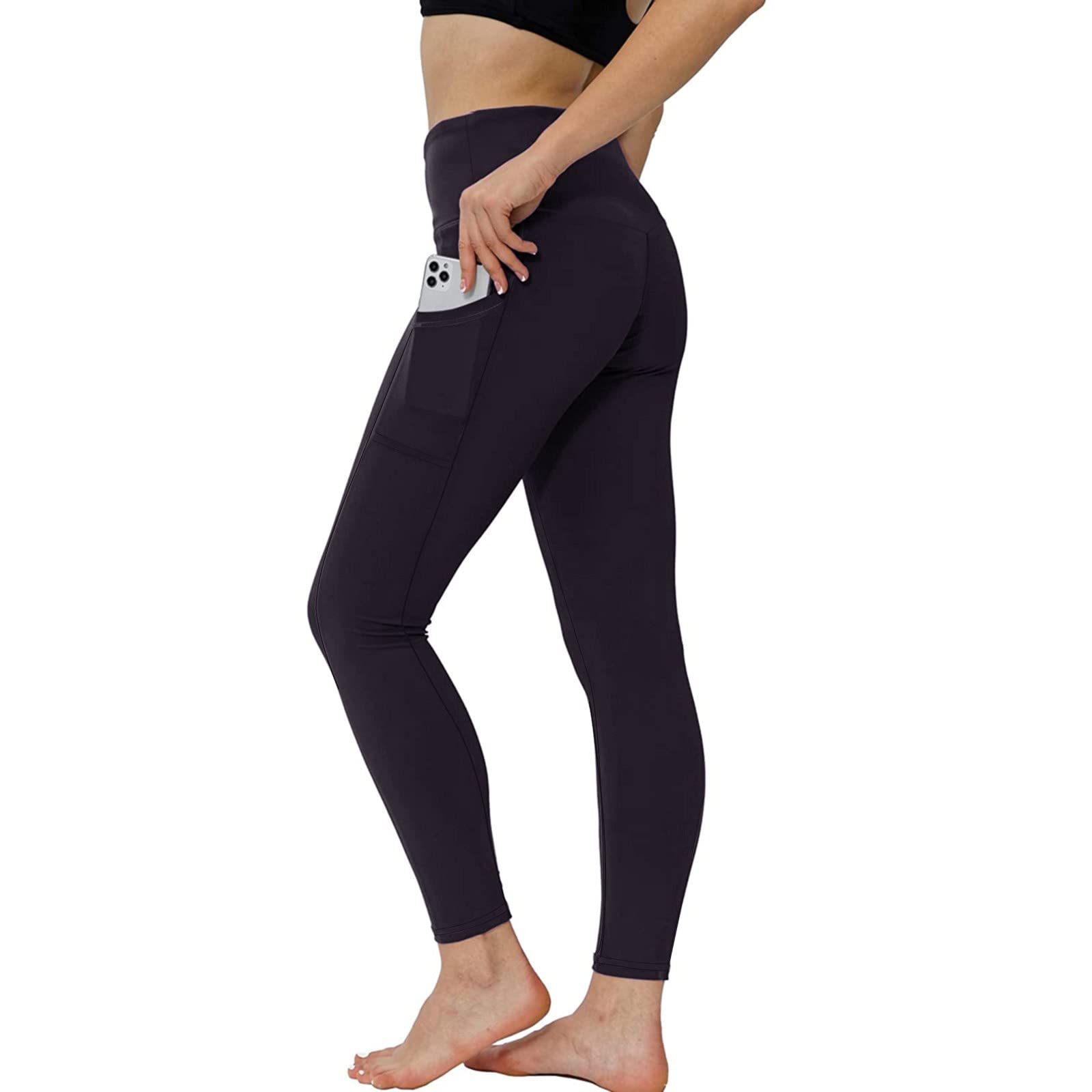 Women's High Waist Yoga Leggings with Pockets - Stretchy Workout Running Tights for Athletic Wear & Gym Fitness | Perfect for Yoga, Running, and Everyday Active Lifestyle