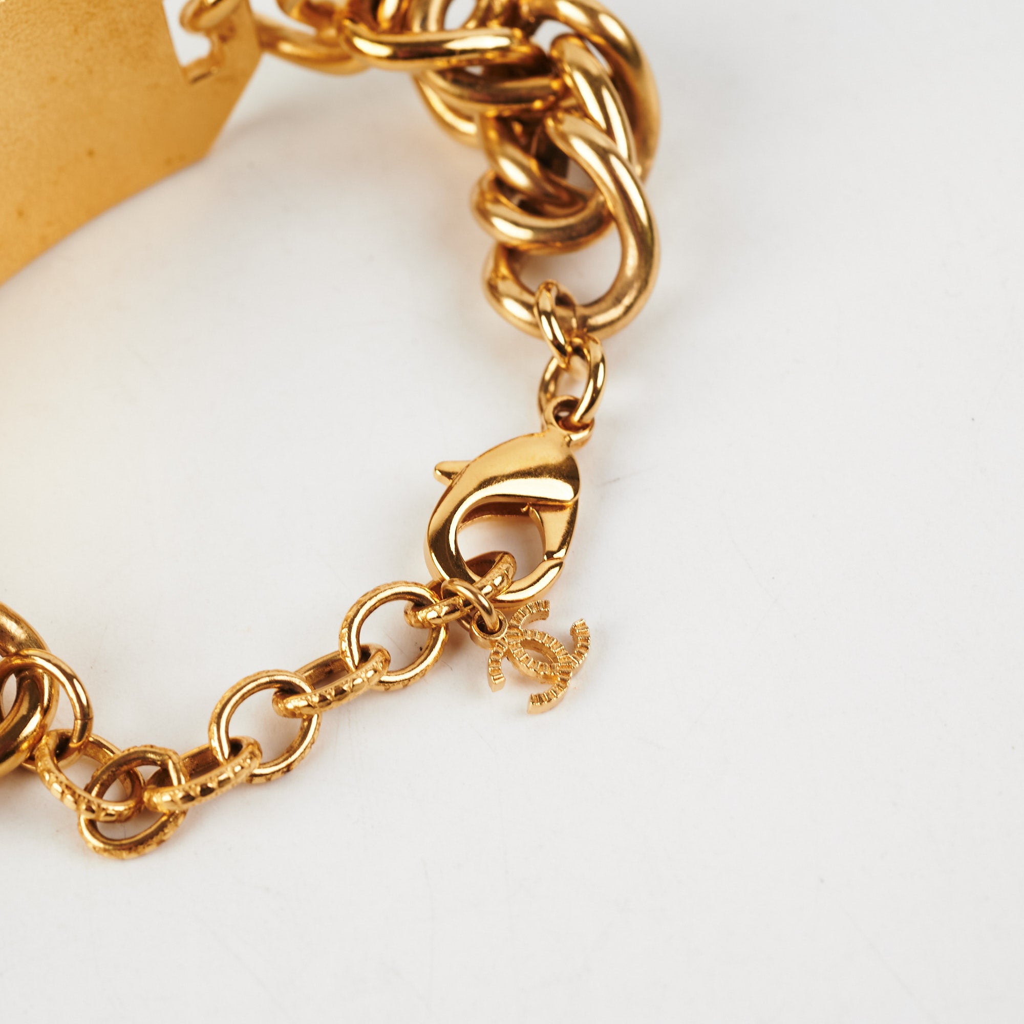 Chanel Gold Plated Costume Jewelry Bracelet - Elegant Fashion Accessory for Women, Perfect for Parties & Special Occasions