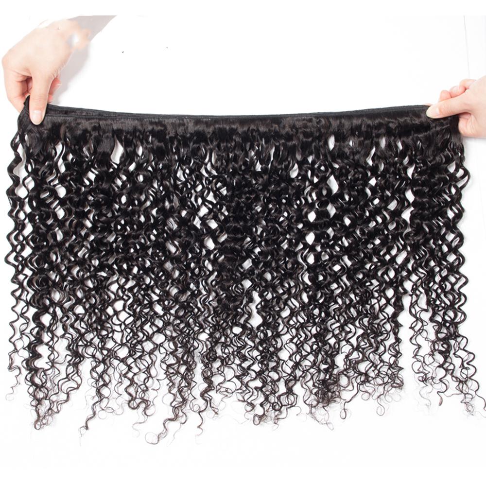 Premium Deep Curly Virgin Human Hair Bundle Deals with Closure - 100% Natural Black Hair Extensions for Stunning Curly Hairstyles | Perfect for Daily Wear, Parties & Special Occasions