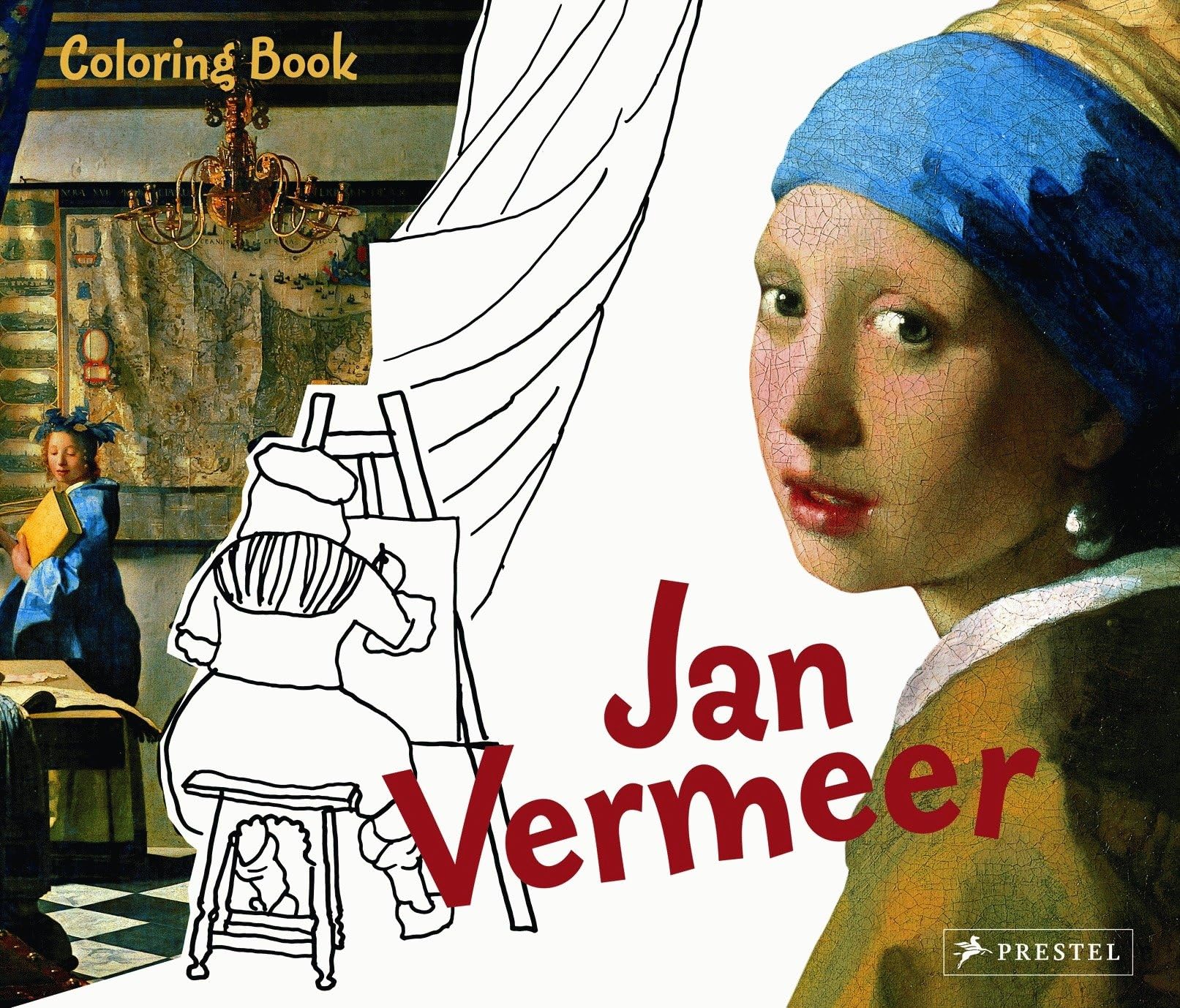 Jan Vermeer Coloring Book for Adults - Relaxing & Stress Relief Art Therapy | Famous Dutch Painter Masterpieces | Perfect for Artists, Students & Art Lovers