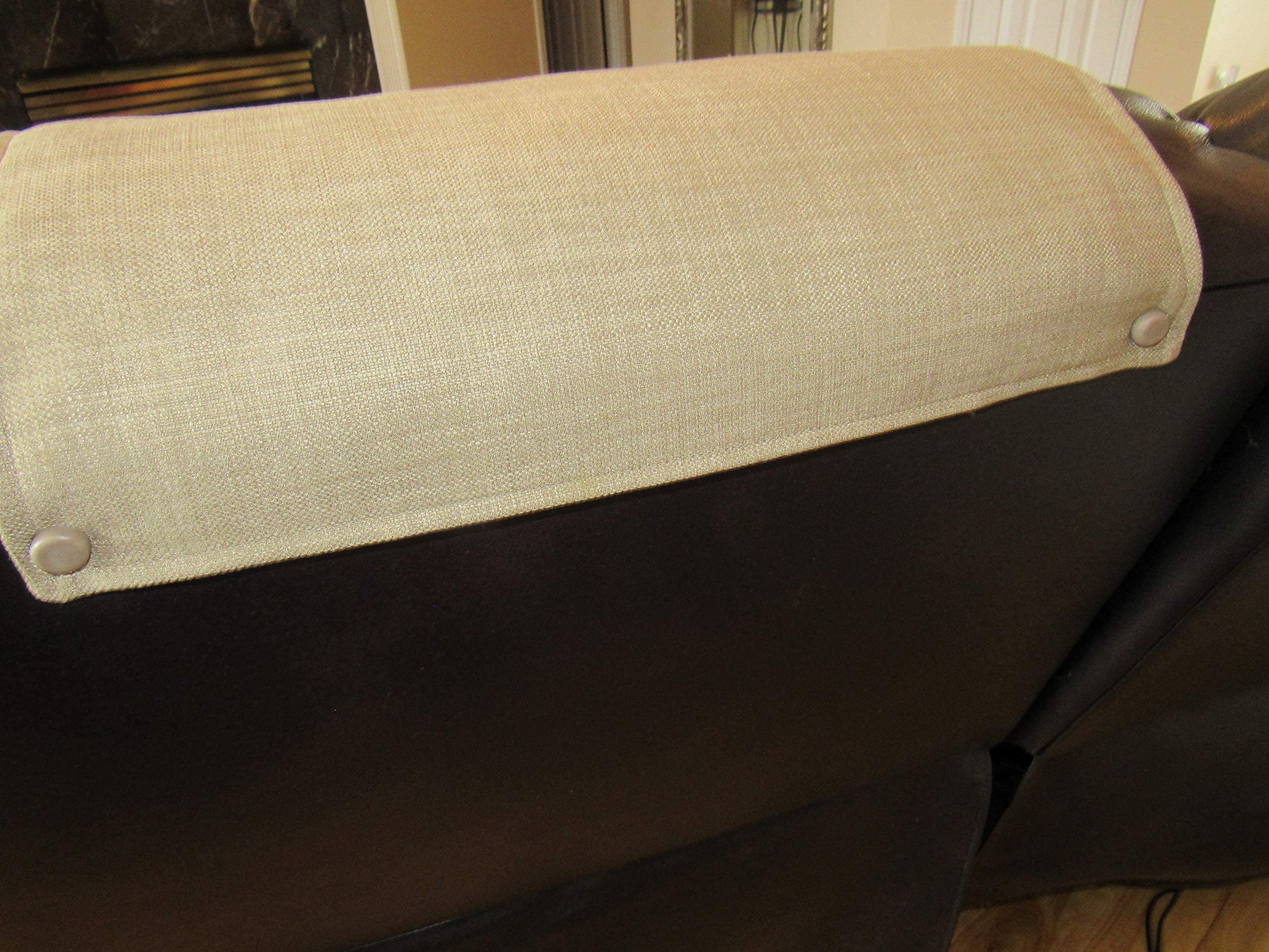 Premium Headrest Covers for Recliners & Sofas - Universal Fit 17x27 Inches - Furniture Slipcovers & Protectors for Theater Chairs, Office Chairs - Washable Chair Pads - Great Gift Idea - Made in USA - Perfect for Home, Office & Movie Nights