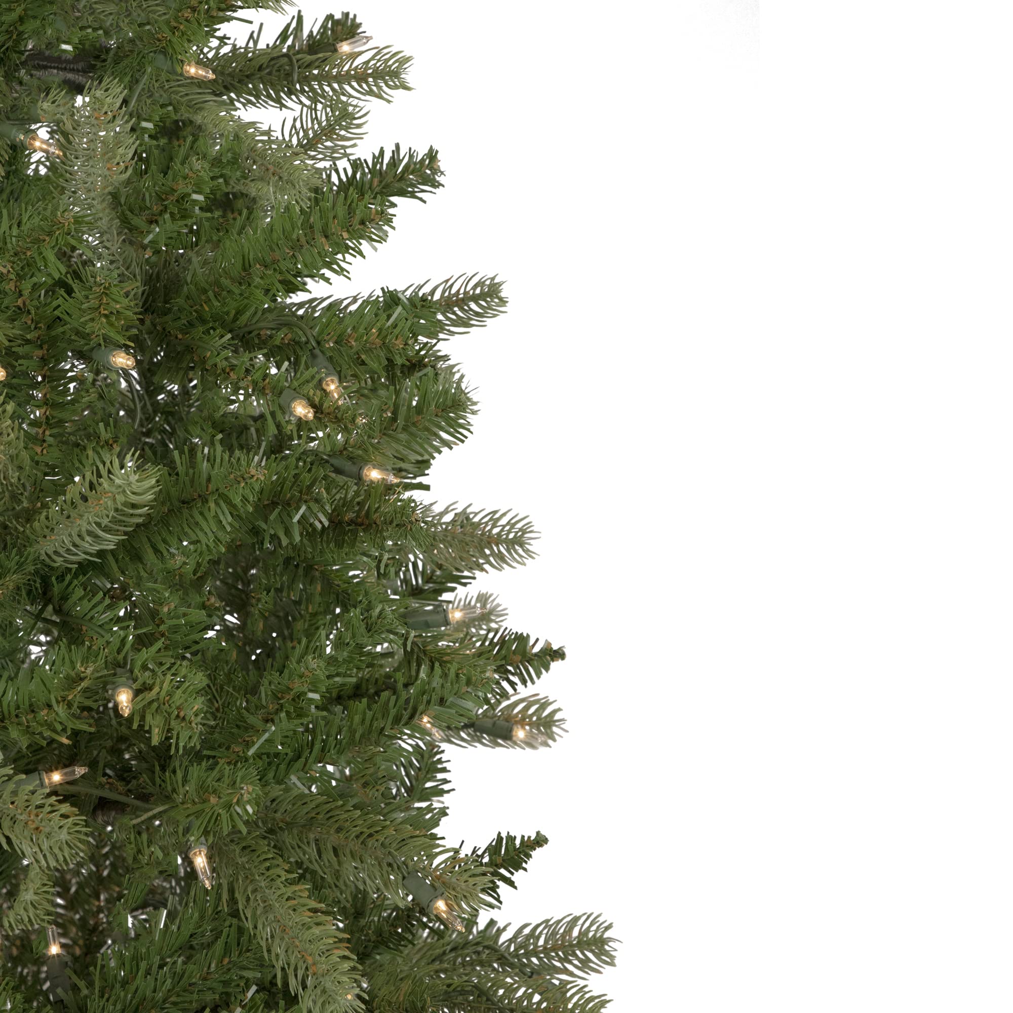 Northlight 7.5' Pre-Lit Wicklow Noble Fir Artificial Christmas Tree with Clear Lights - Perfect for Living Room, Office & Holiday Decor