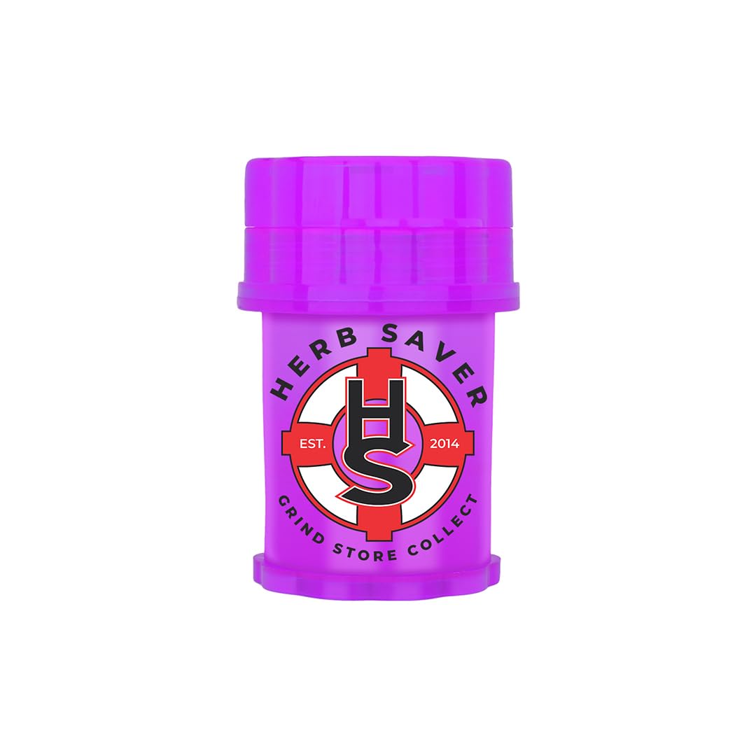 Premium Mini Herb Grinder - Medical Grade Plastic with Razor Sharp Teeth for Herbs & Spices - Compact 1.5