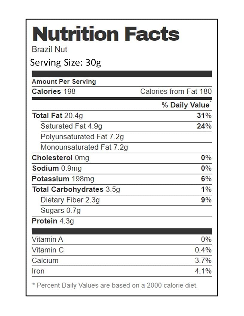 Premium Raw Brazil Nuts | Unsalted, Natural, Fresh | 4 LBS Bulk Pack | Perfect for Snacking, Baking & Healthy Recipes