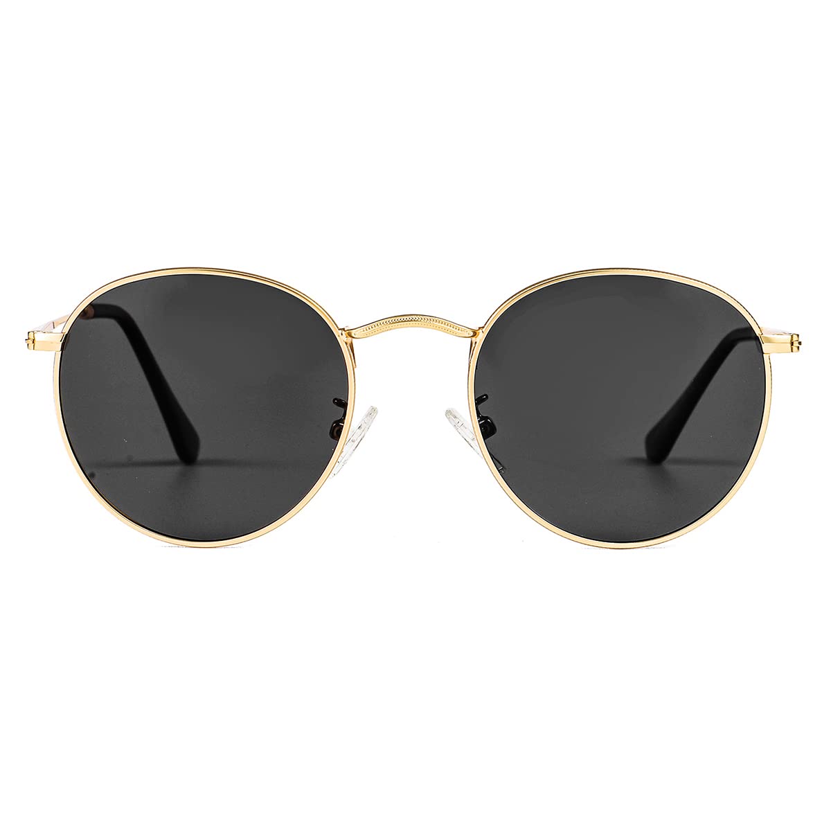Stylish Round Polarized Sunglasses for Women & Men - Vintage Retro Frame with UV400 Protection - Perfect for Driving, Beach, and Outdoor Activities