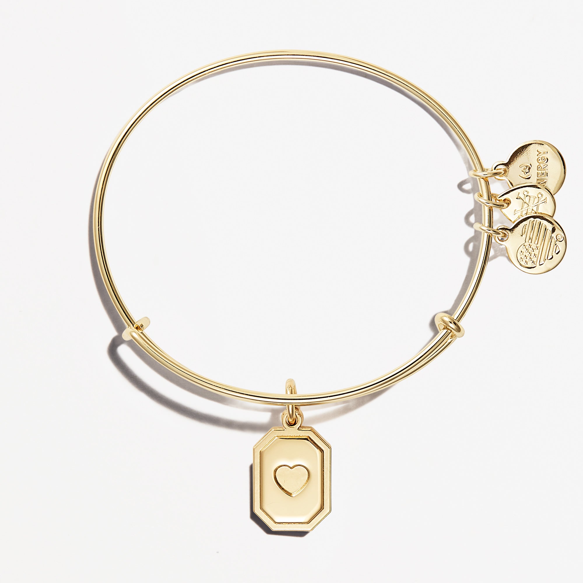 Heart Slider Charm Bangle Bracelet for Women - Adjustable Cute Love Heart Jewelry Gift for Girlfriend, Valentine's Day, Anniversary - Perfect for Date Night, Party & Everyday Wear