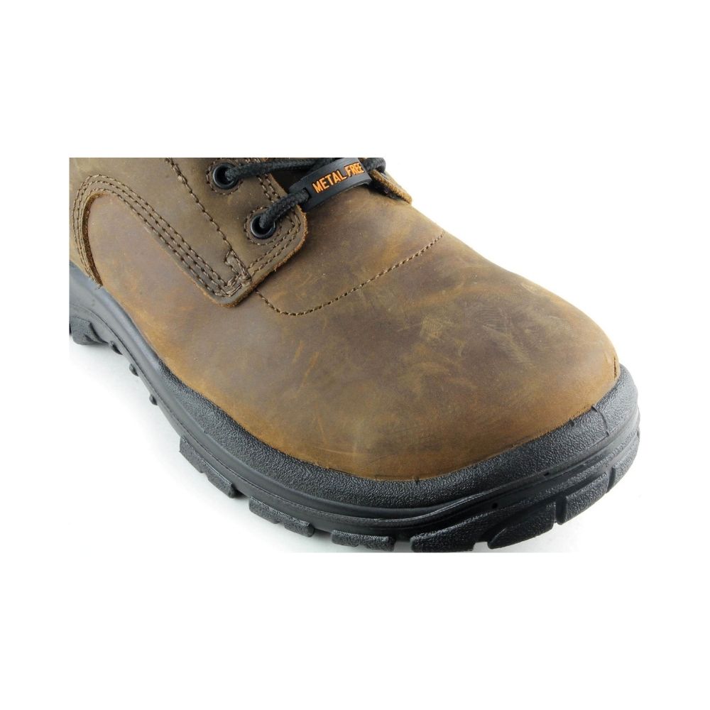 JB Goodhue Thunder Men's 6-Inch Composite Toe Work Boots - Safety Shoes for Construction, Warehouse & Outdoor Work (Brown, Model 30750) | Slip Resistant & Electrical Hazard Protection
