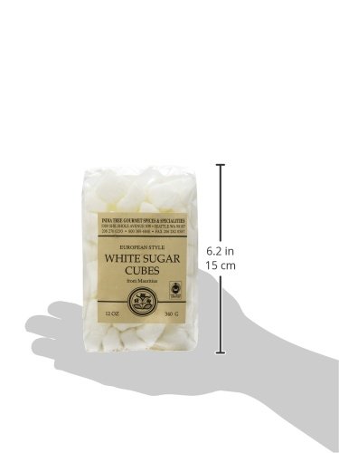 India Tree Rough Cut Mauritius White Sugar Cubes, 12-Ounce Bag | Unrefined, Kosher, Non-GMO Sugar Cubes for Coffee, Tea & Cocktails | Premium Baking & Beverage Sweetener