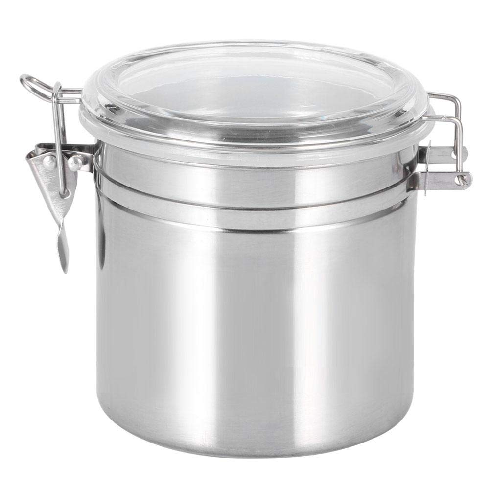 Stainless Steel Airtight Food Storage Container with Lid - Perfect for Coffee, Tea, Sugar, Flour & Dry Goods - Ideal for Kitchen, Pantry & Office Use