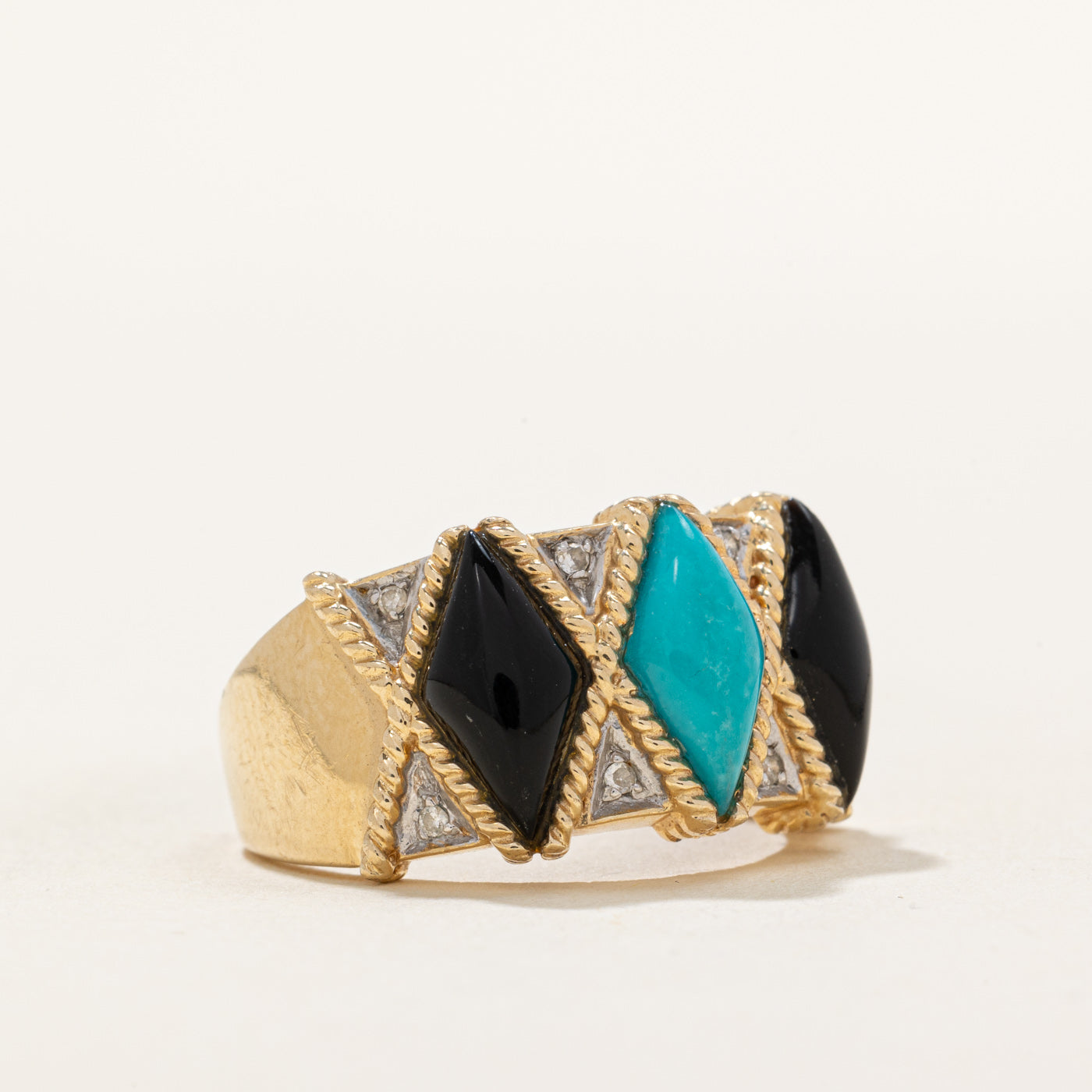 3.81ctw Multi Gemstone Cocktail Ring for Women - Size 6.5 - Elegant Statement Jewelry for Parties, Weddings & Special Occasions