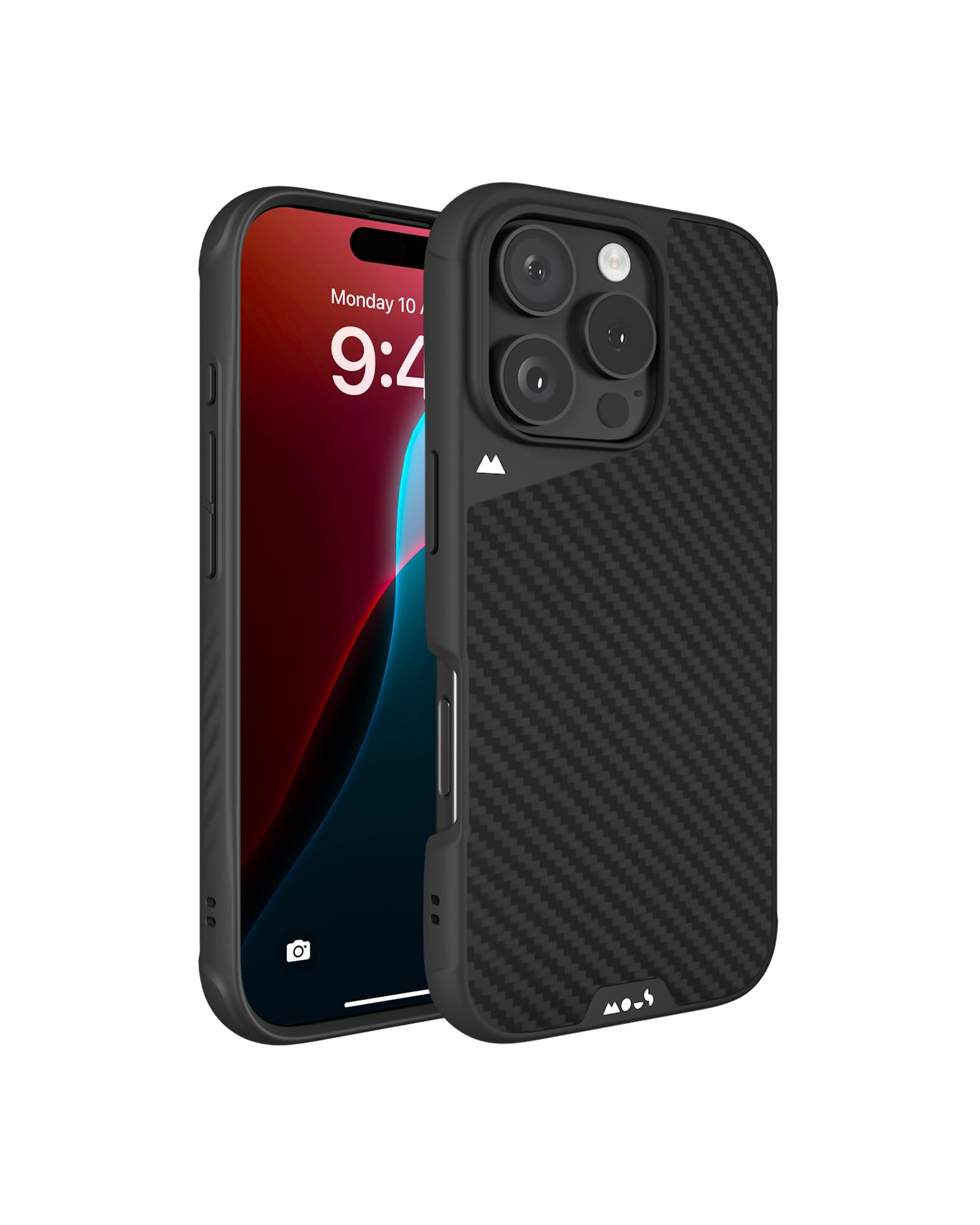 Mous iPhone 16 Pro Max Case with MagSafe - Limitless 6.0 Carbon Fiber Protective Cover | Shockproof & Drop Protection | Perfect for Outdoor Activities, Travel & Daily Use