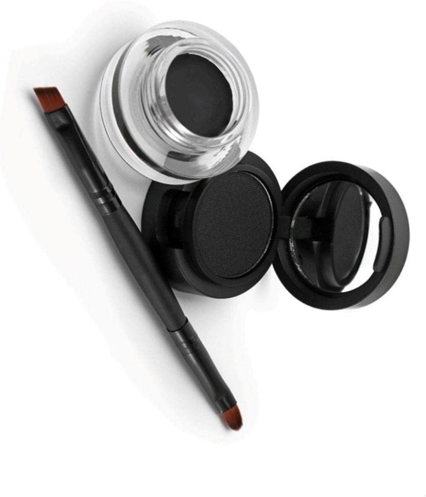 Professional Matte & Waterproof Black Gel Cake Kajal Eyeliner - 7g (Long Lasting, Smudge Proof) - Perfect for Daily Makeup, Parties & Special Occasions