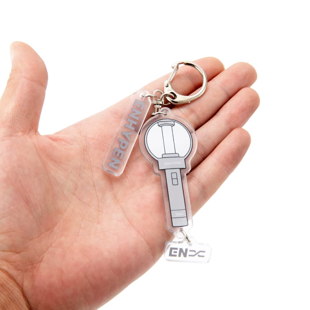 ENHYPEN Kpop Keychain - Official ENGENE Fan Merchandise | Cute Pendant Keyring for Backpacks, School Bags & Accessories | Perfect Kpop Gift for Fans | Use for Keys, Purse Charms & Fan Collection Decor
