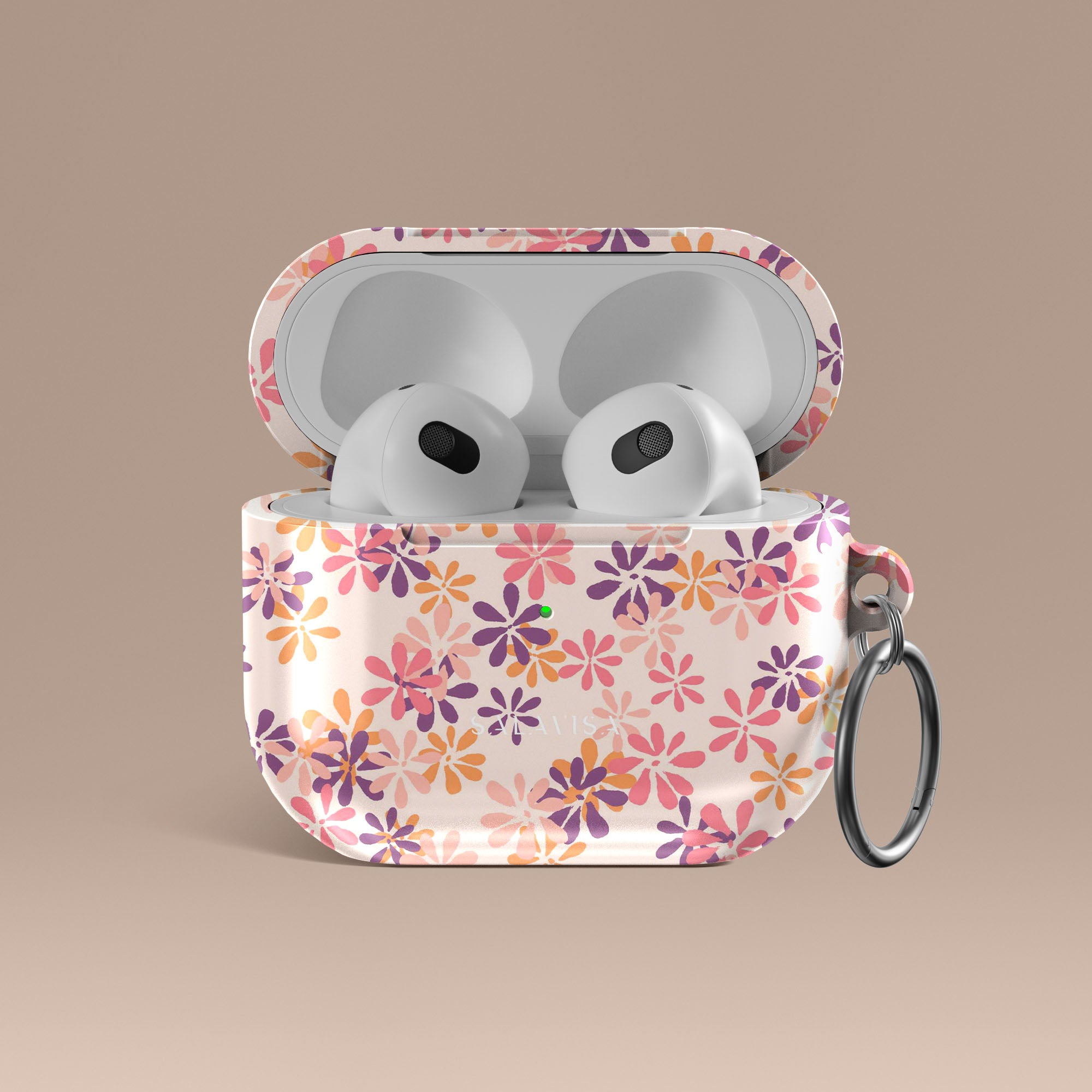 Cute Floral AirPods Case for iPhone - Protective Cover for Summer, Travel, Gym & Outdoor Activities