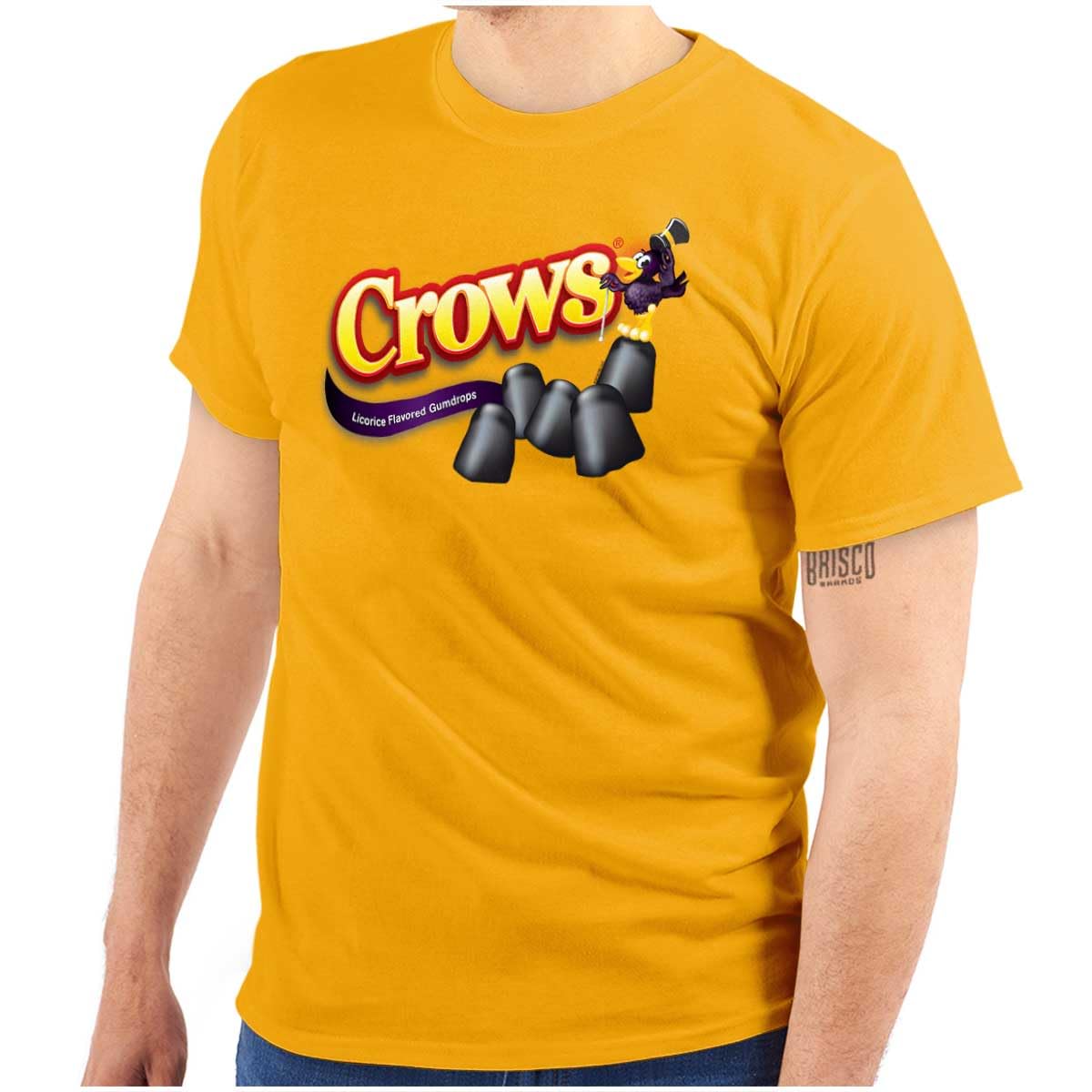 Black Licorice Lover Candy Crows Graphic T-Shirt for Men & Women - Soft Cotton Tee for Casual Wear, Gift for Candy Enthusiasts