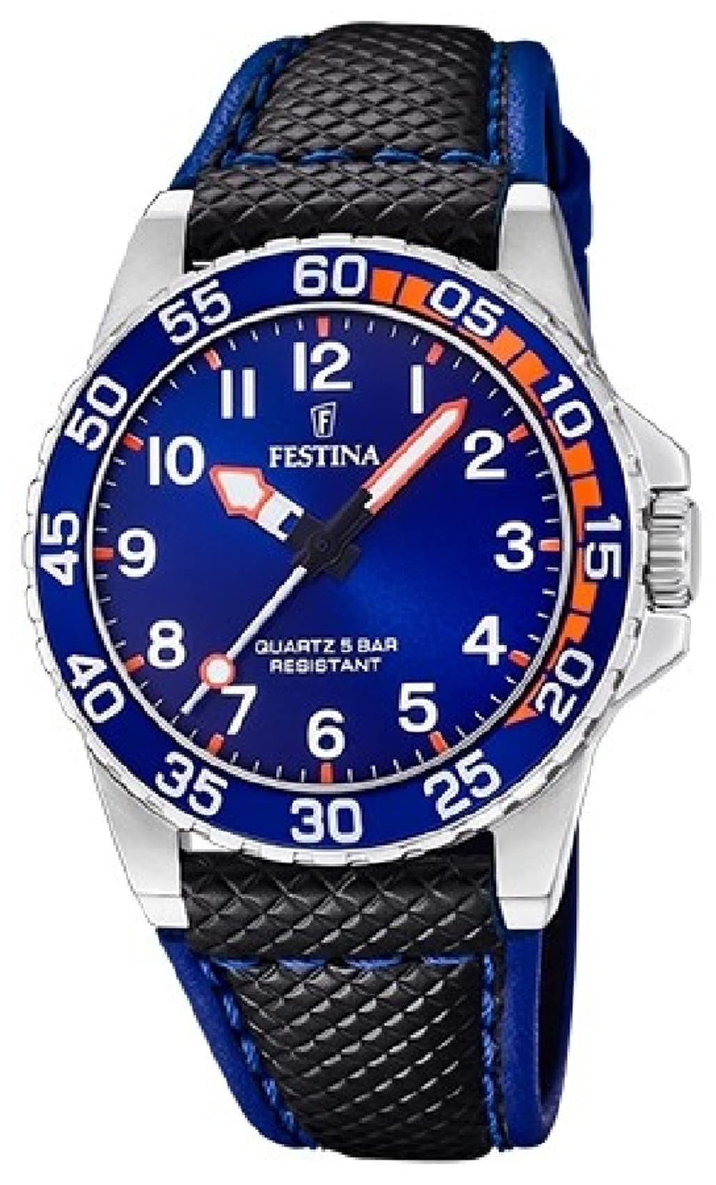 Festina Kids Analog Quartz Watch - Leather Strap F20460/2 - Perfect for School, Gifts & Everyday Wear