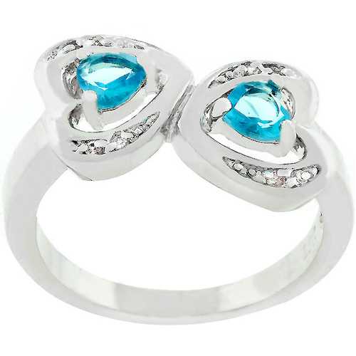 Mirrored Hearts Ring - Elegant Silver Heart Jewelry for Women, Perfect for Valentine's Day Gifts, Anniversaries & Romantic Occasions